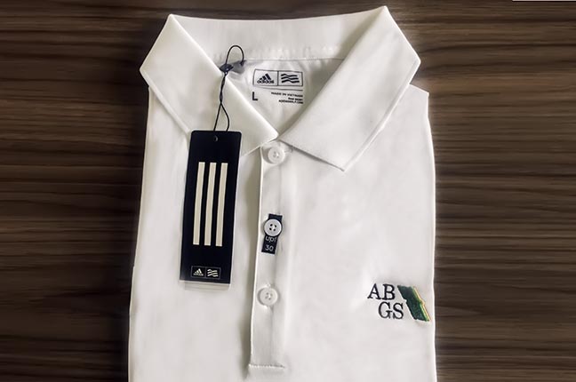 Encomende já sua polo Adidas com logo da ABGS, de alta qualidade, e preço incrível