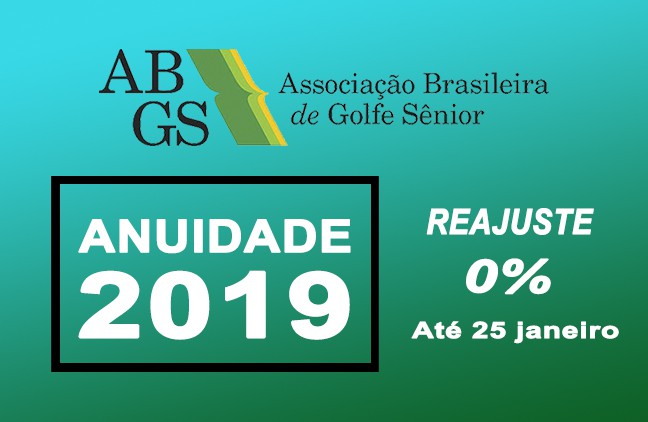 ABGS mantém valor da anuidade de 2019 sem reajuste, para quem pagar até 25 de janeiro