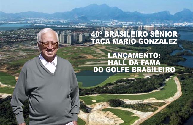 Brasileiro Sênior, no RJ, terá lançamento do Hall da Fama do Golfe Brasileiro, com Mário e Pinduca