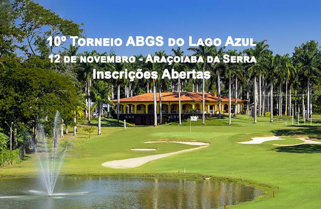 Inscrições abertas para o Torneio ABGS do Lago Azul, dia 12 de novembro