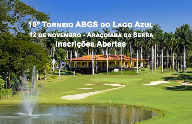 Inscrições abertas para o Torneio ABGS do Lago Azul, dia 12 de novembro
