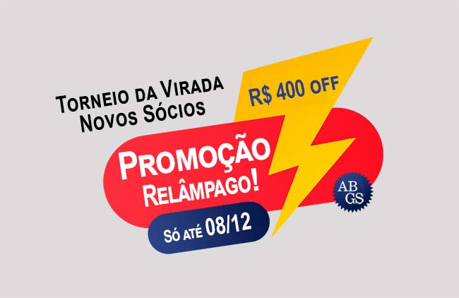 Aproveite a Promoção Relâmpago da ABGS para ex-sócios e novos sócios, até 8 de dezembro