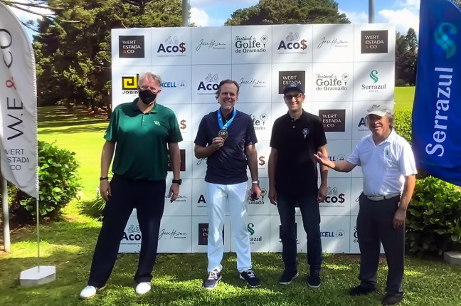 Marcos Semensato, de Bauru, vence de ponta a ponta o Torneio ABGS de Golfe Sênior do Gramado