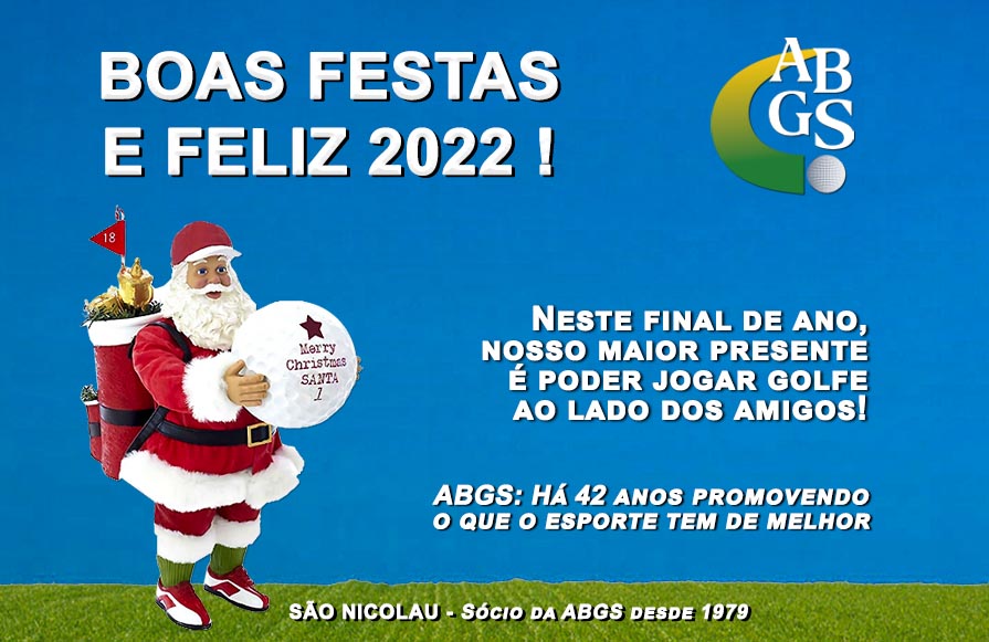 Um Ano Novo com muita saúde e alegrias no golfe e na vida!
