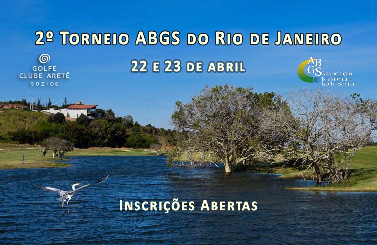 Inscreva-se já para o 2º Torneio ABGS do Rio de Janeiro, no Clube de Golfe Aretê Búzios