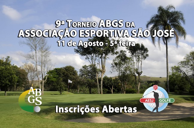 Inscreva-se já para o Torneio ABGS da Associação Esportiva São José, dia 11 de agosto