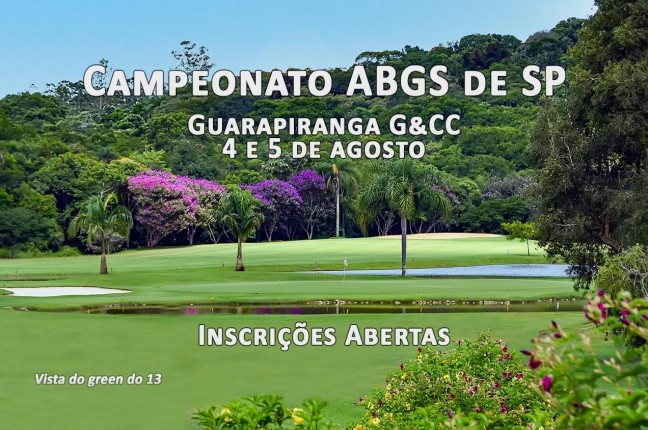 Abertas as inscrições para o 31º Campeonato ABGS de Golfe Sênior do Estado de São Paulo