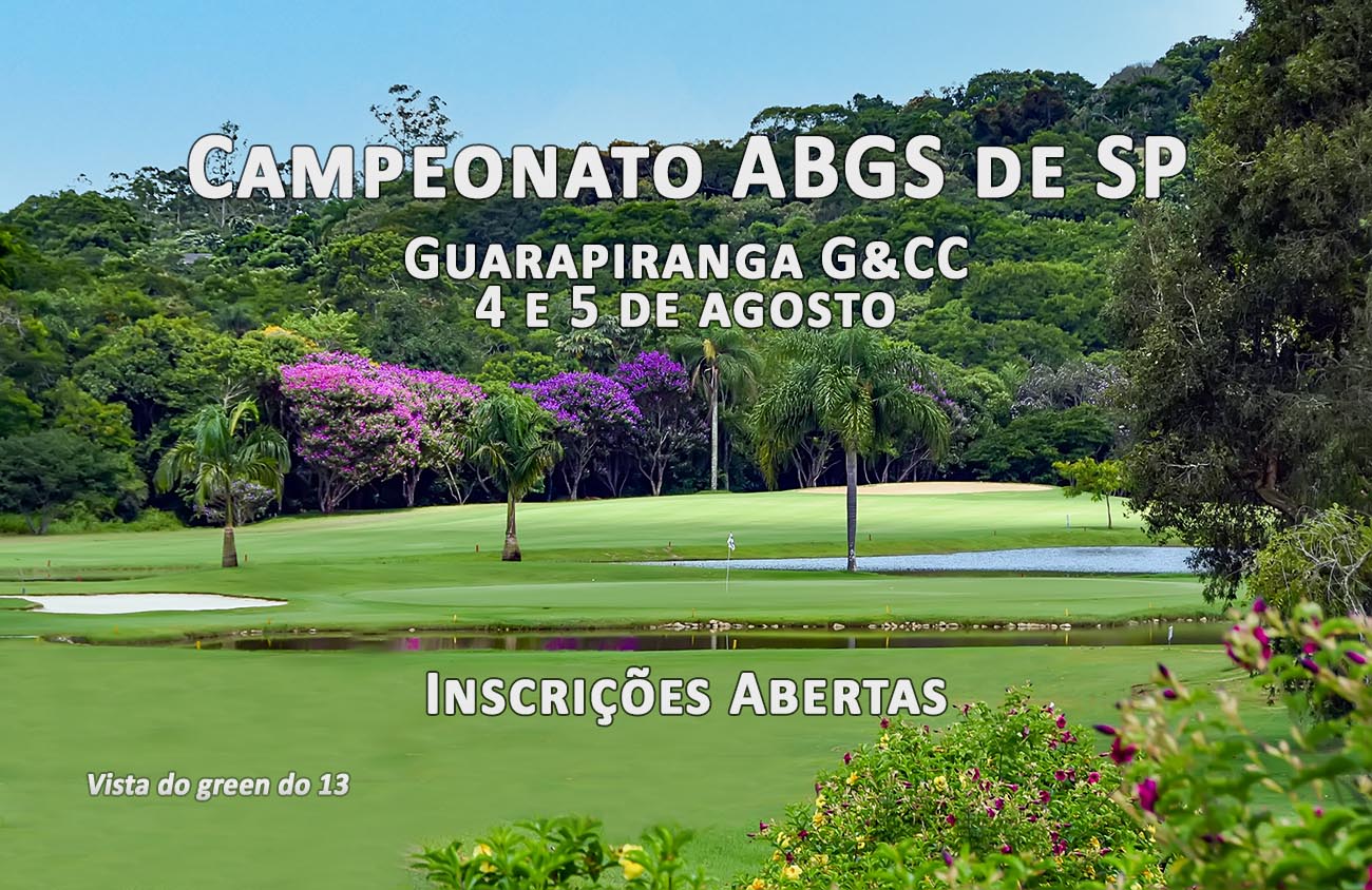 Abertas as inscrições para o 31º Campeonato ABGS de Golfe Sênior do Estado de São Paulo