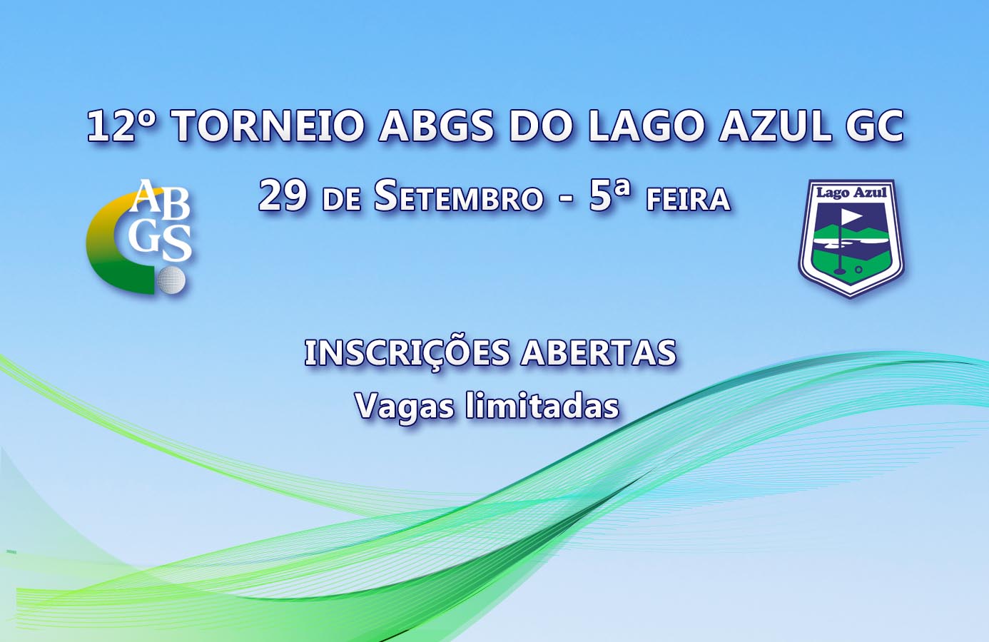 Garanta já sua vaga no 12º Torneio ABGS de Golfe Sênior do Lago Azul Golfe Clube